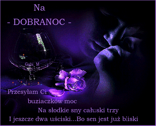 Mężczyzna całuje kobietę na dobranoc